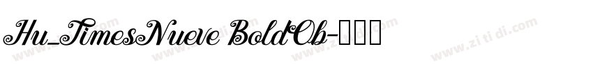 Hu_TimesNueve BoldOb字体转换